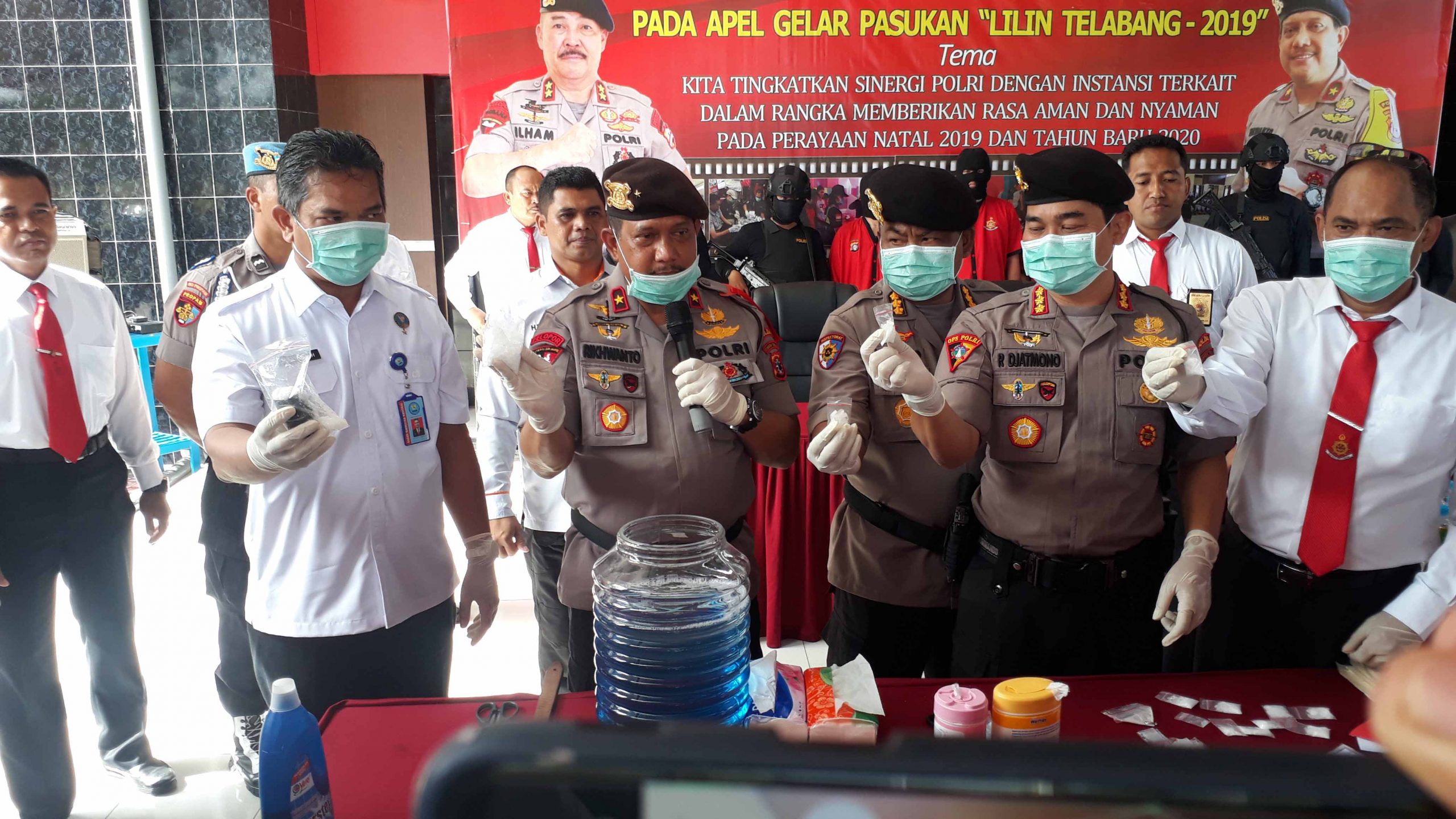 ekspos kasus narkoba polda kalteng