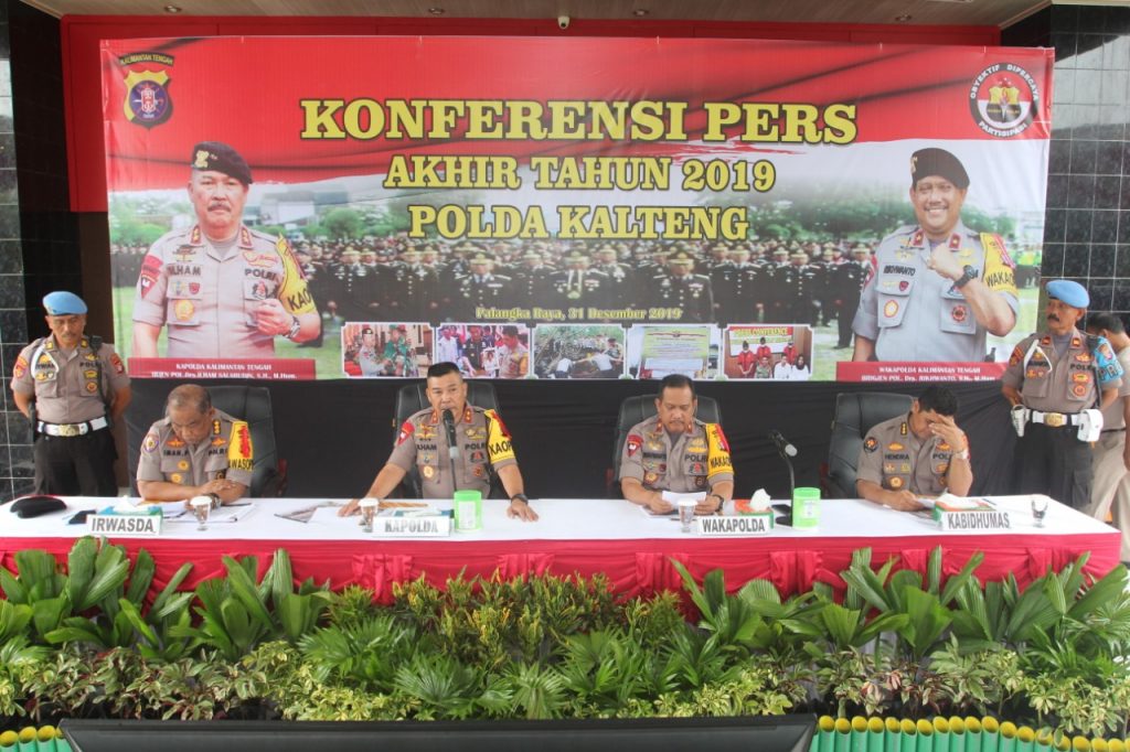 Rilis Akhir Tahun, Kasus Narkoba Terbanyak Diungkap Polda Kalteng