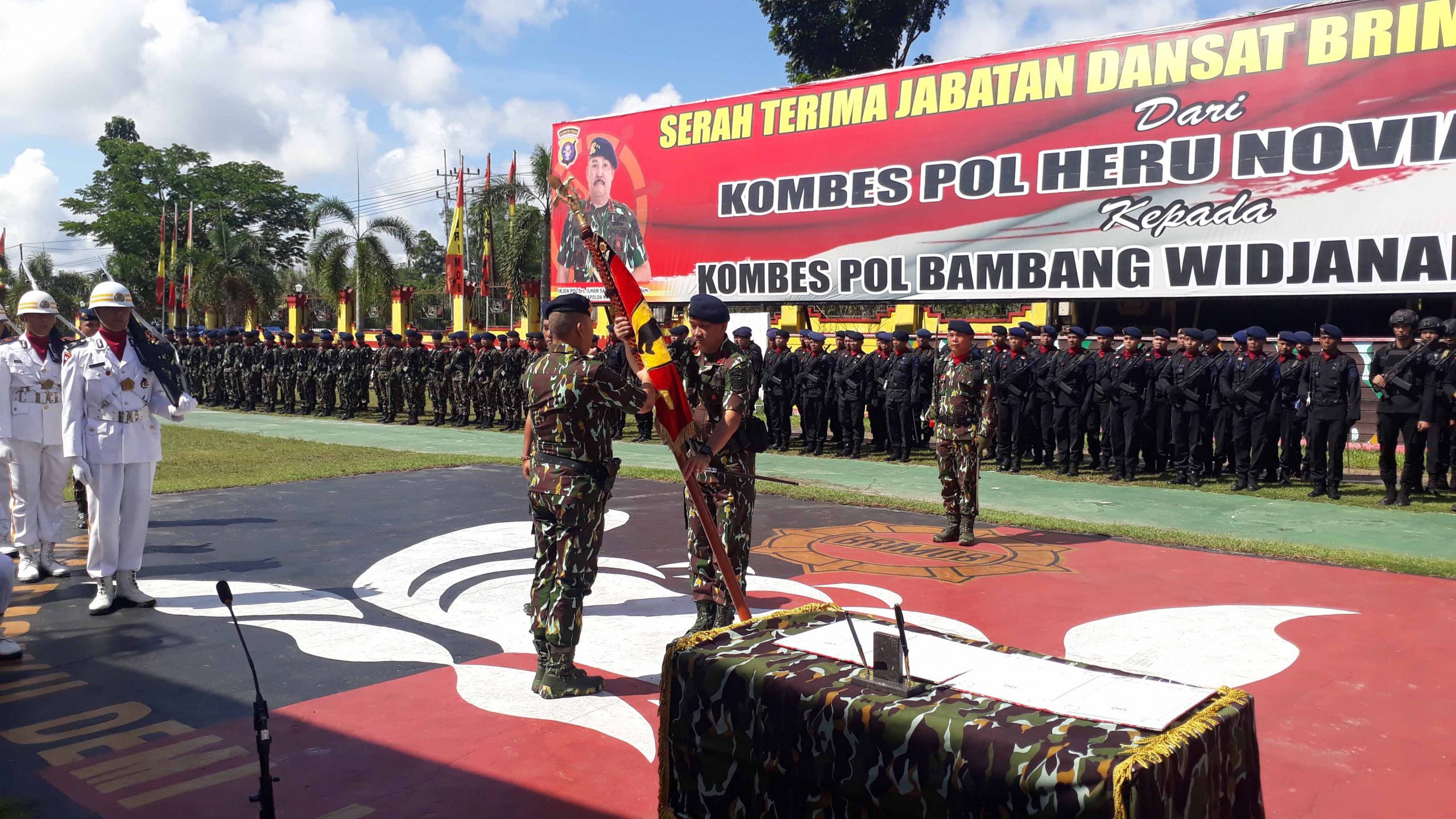 sertijab dansat brimob polda kalteng