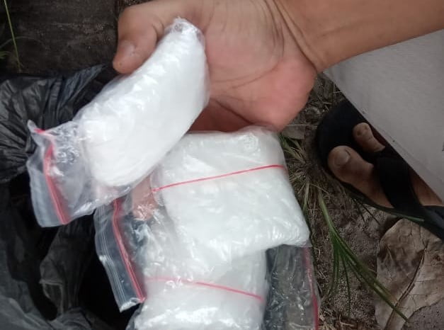 barang bukti sabu di sampit