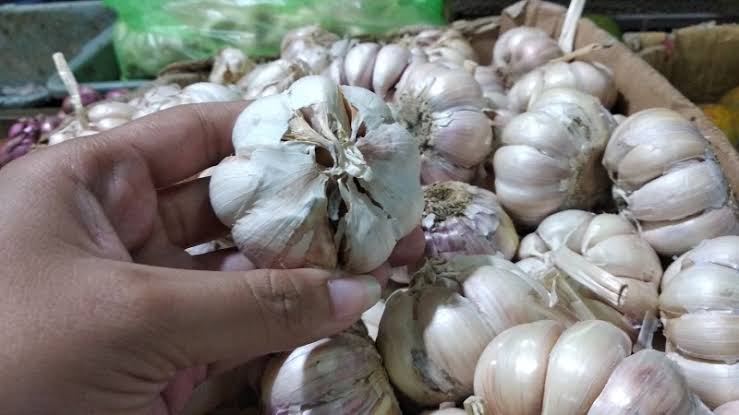 Bawang Putih Impor dari China Disetop, Harga di Pasaran Naik