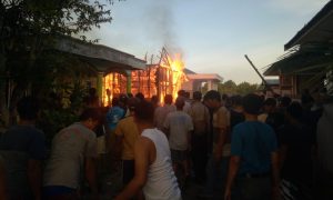 kebakaran desa pujon kapuas