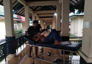 Mobil Tahanan Kejari Lamandau Terguling, 5 Terdakwa Dilarikan ke RSUD