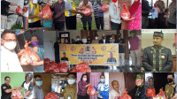 Pemko dan DAD Palangka Raya bagi Ratusan Sembako