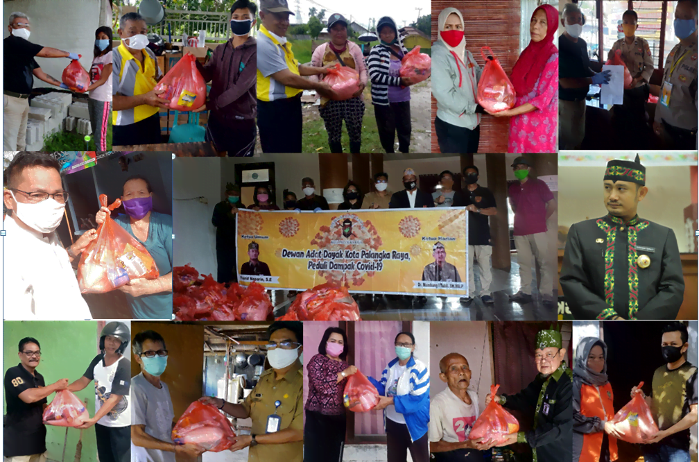 Pemko dan DAD Palangka Raya bagi Ratusan Sembako