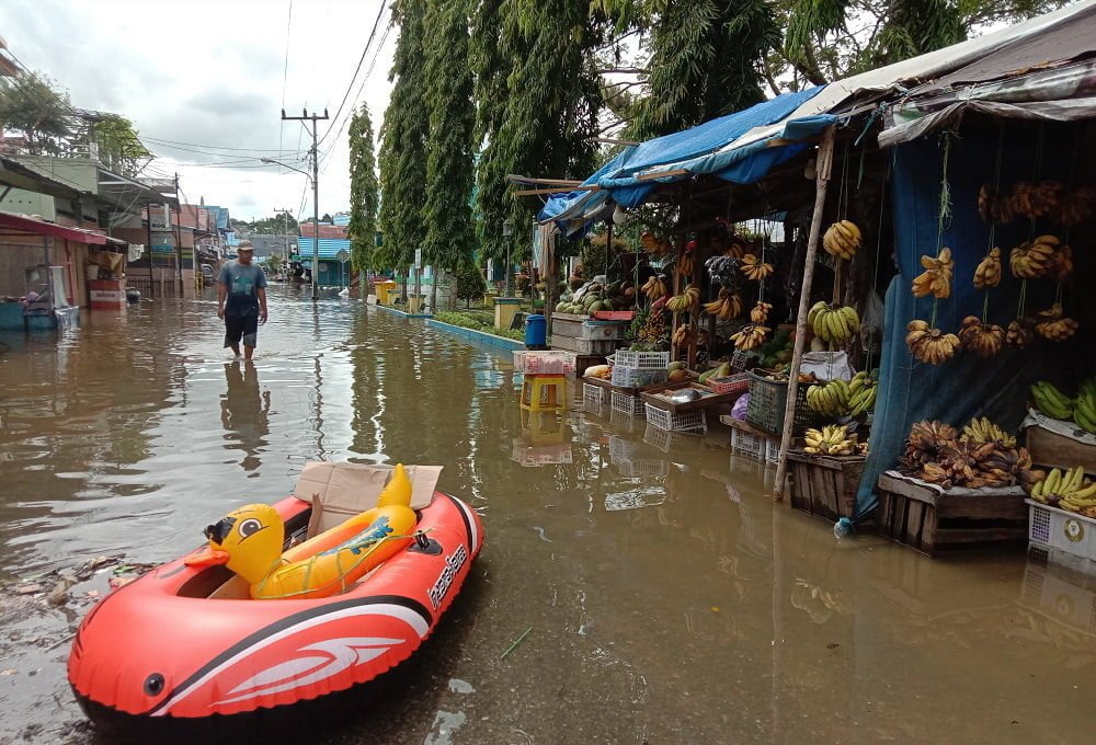 Banjir Kembali Rendam Muara Teweh