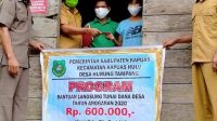 Pemdes Hurung Tampang Salurkan BLT-DD Tahap II pada Warganya