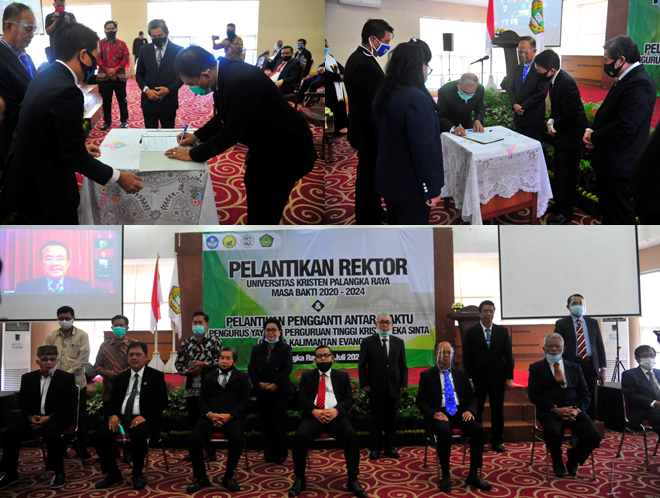 Benius Dilantik Jadi Rektor Unkrip