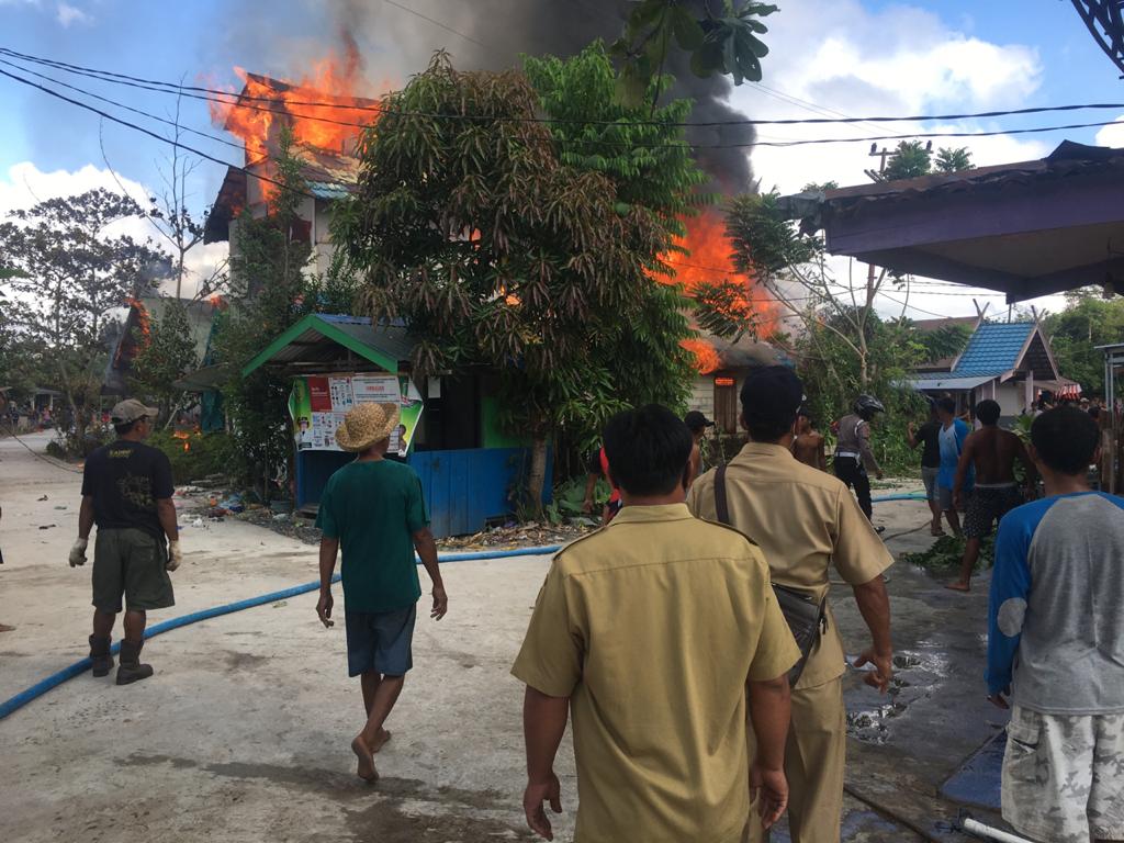 5 Rumah Terbakar di Desa Goha