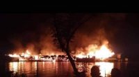 5 Jam Berkobar, Api Hanguskan 74 Ruko, 2 Losmen dan 2 Barak Pasar Pujon