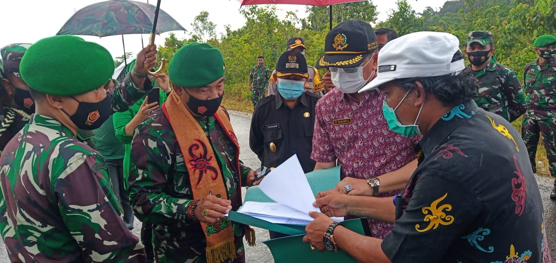 Danrem Tinjau Lokasi Pembangunan Makodim Mura