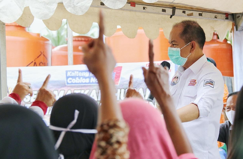 Pedagang Pasar Kamis Kapuas Sebut Ben Bahat Rajin Blusukan