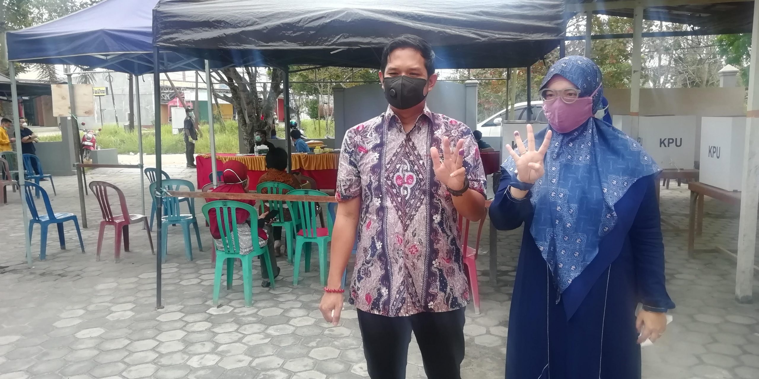 Rudini Unggul Tipis di TPS 11 Baamang Barat