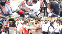 Pemko Bagikan 10 Ribu Masker untuk Warga Sabaru