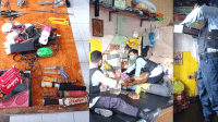 Napi Simpan Pisau Hingga Katapel