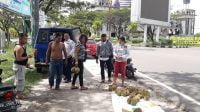 TIDAK ADA PARKIR DAN PERDAGANGAN- Dishub Tegaskan Kawasan Bundaran Burung Harus Steril