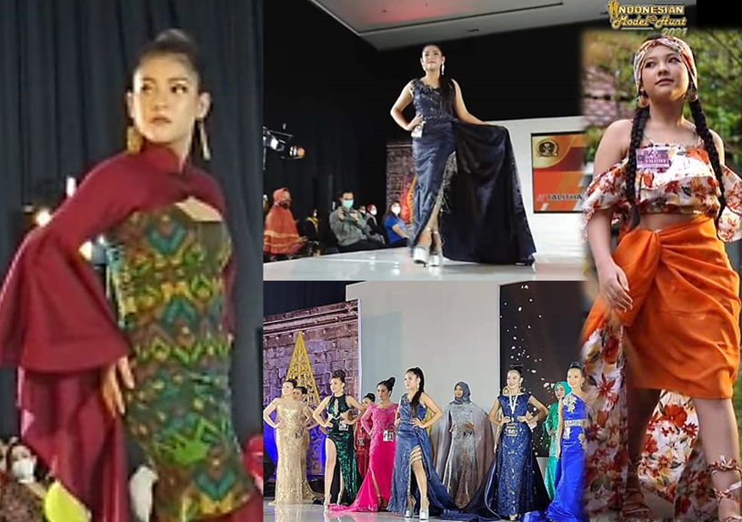 Pesona Kecantikan ‘Bawi Dayak’ Sabet Penghargaan Ajang Indonesian Model Hunt 2021