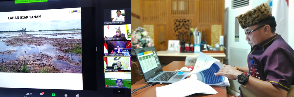 DUKUNG PERCEPATAN PROGRAM FOOD ESTATE-UPR Diundang Secara Khusus Ikuti Rakor Bersama Pemerintah Pusat