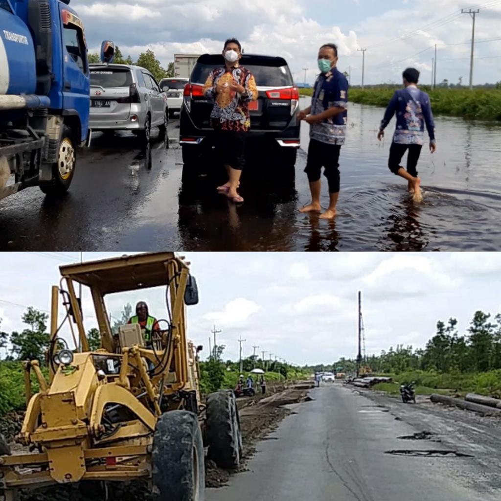 Pasca Banjir, Jalan Bukit Rawi Diperbaiki