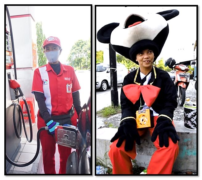 WANITA-WANITA TANGGUH MASA KINI-Dari Operator SPBU hingga Badut Jalanan