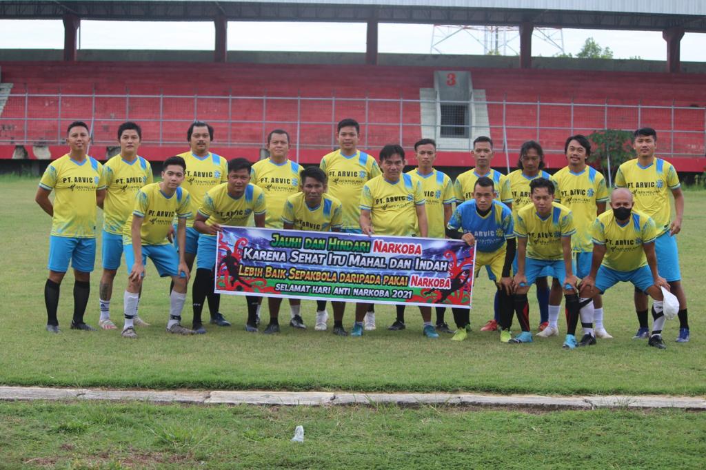 Kampanye Anti Narkoba-PWI Kalteng, Persepun FC dan Entusias Galakkan Olahraga Sepakbola