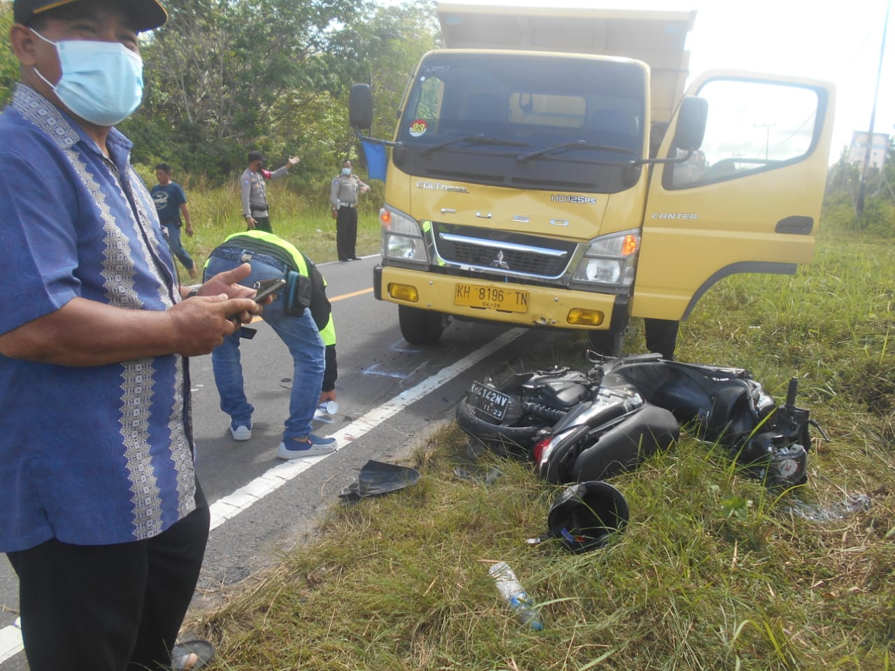 Pengendara Beat Tewas Disambar Truk