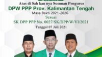 H.Awaludin, Rejikinnor dan Hakim Nahkodai DPW PPP Kalteng 2021-2026