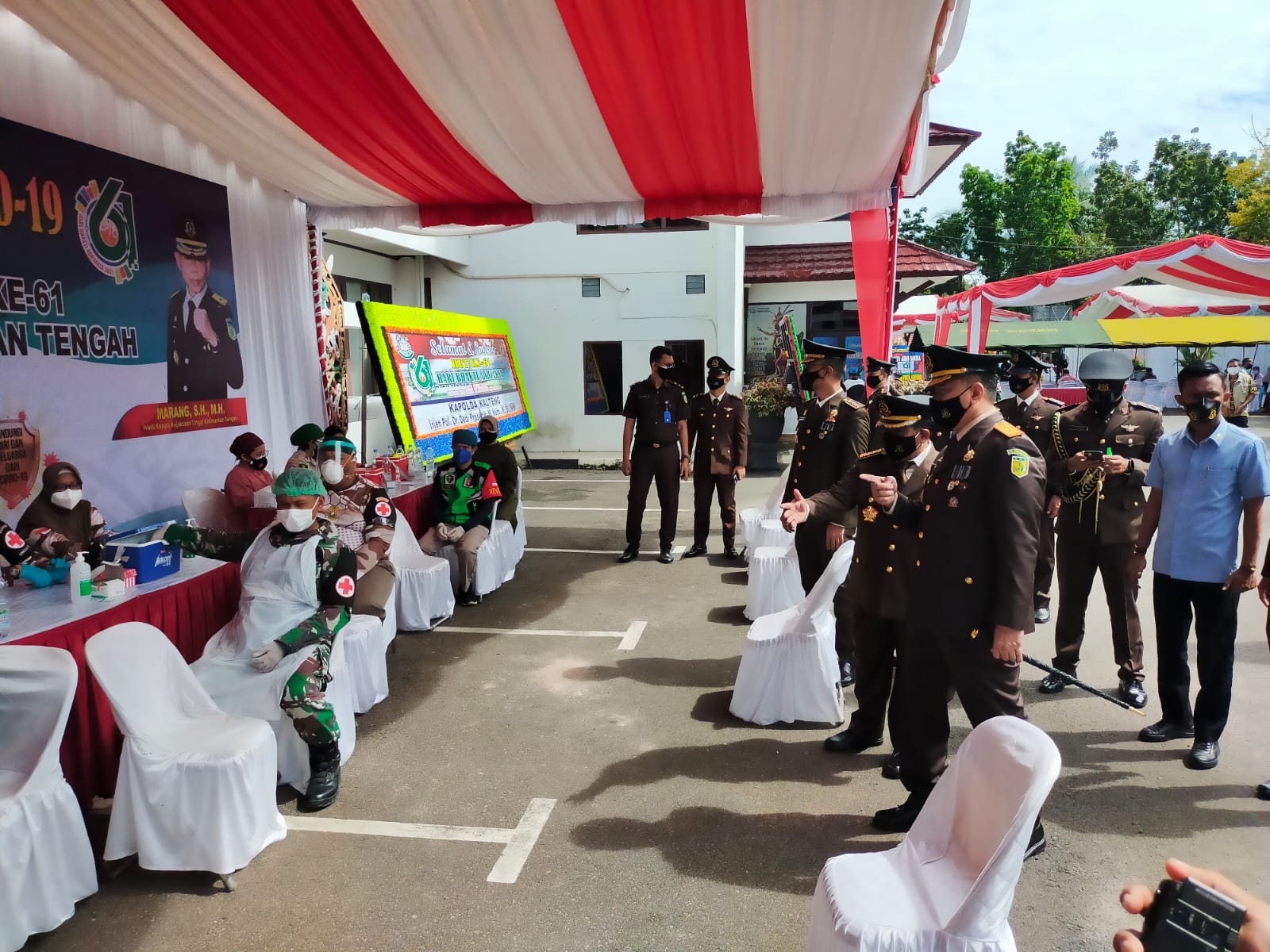 10.000 Vaksin Warnai Perayaan HBA Kejati Kalteng