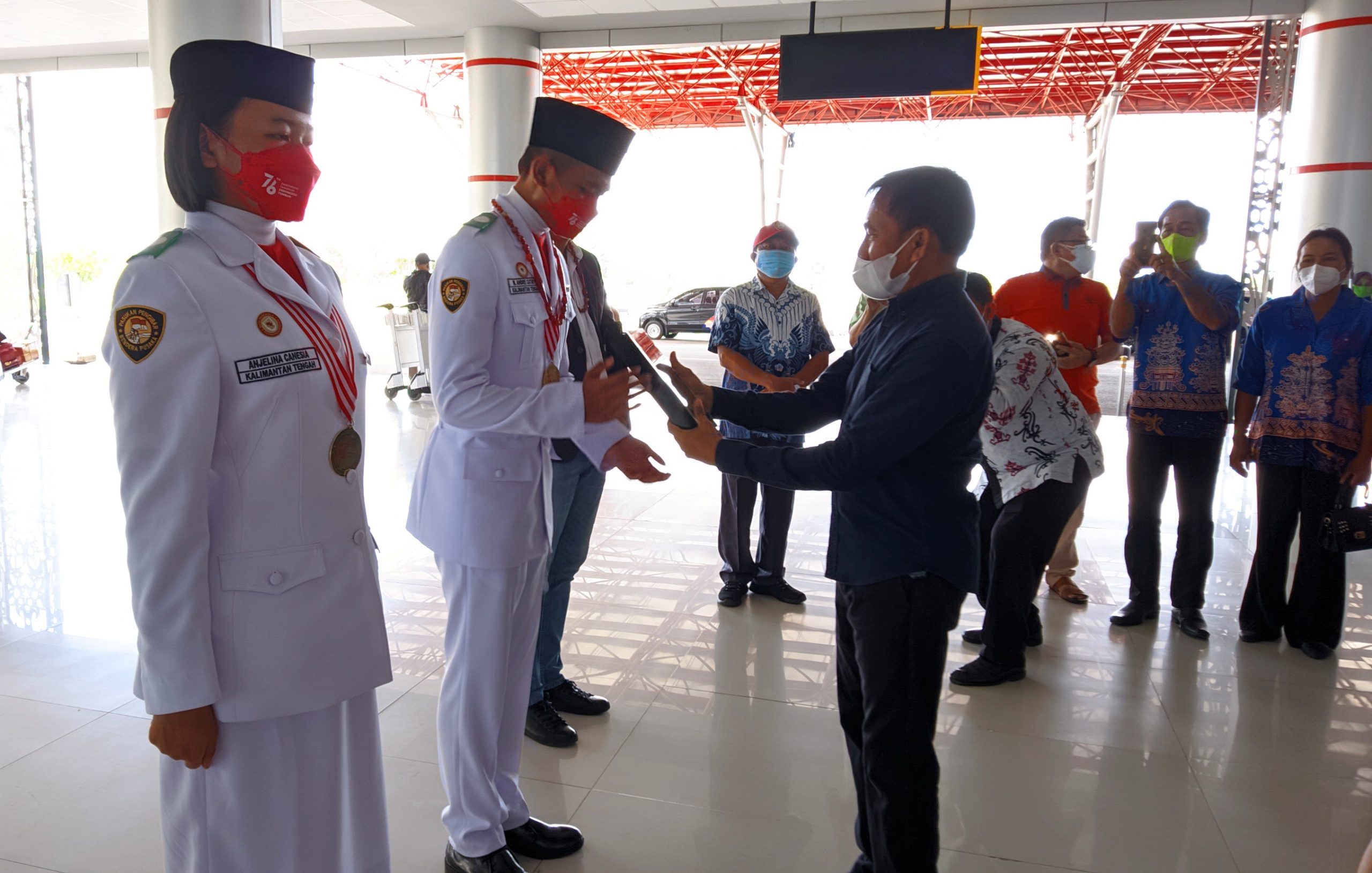 Dispora Sambut Kedatangan Paskibraka Nasional