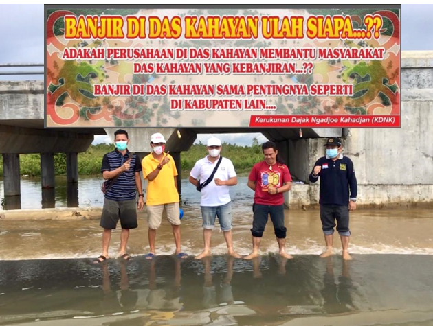 BANJIR- Perusahaan Tak Membantu, Warga DAS Kahayan Protes
