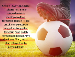 Jumat, Kalteng Putra Lunasi Tunggakan Gaji?