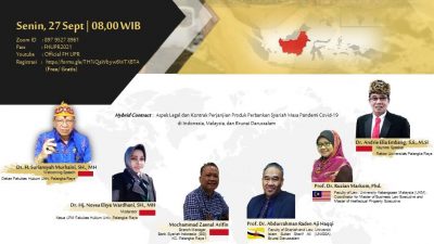Prodi Hukum Perdata FH UPR Gelar Webinar Internasional