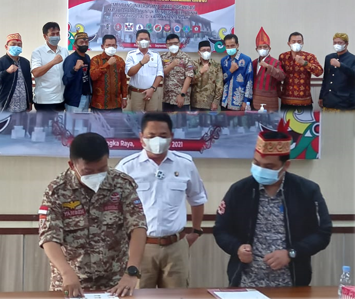 Cegah Konflik Sosial, Polda dan Ormas Adat Teken MoU