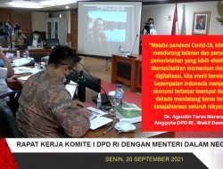 Teras Sampaikan Situasi Kalteng ke Mendagri