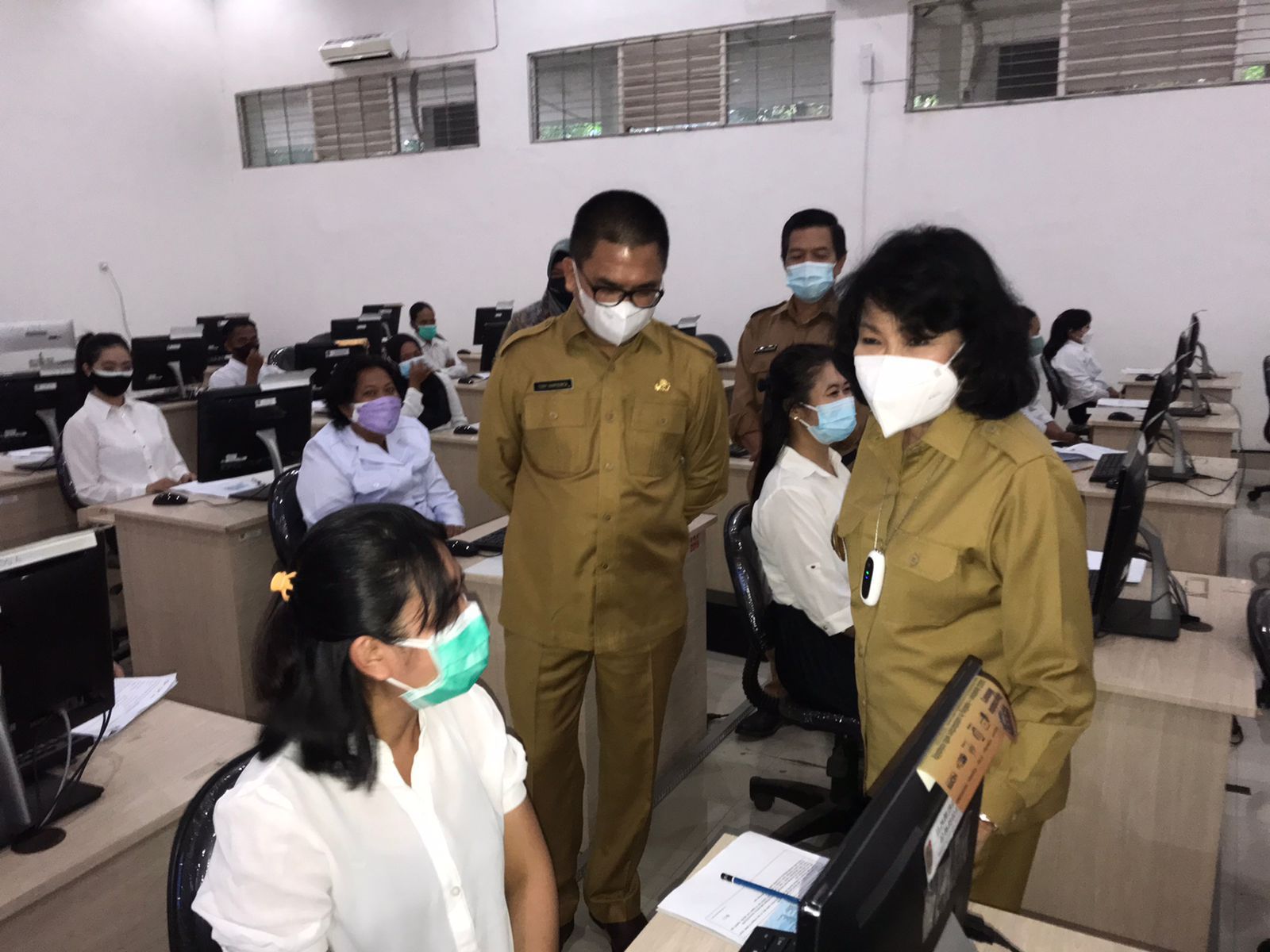 Bupati Pulpis Tinjau Pelaksanaan SKD CPNS