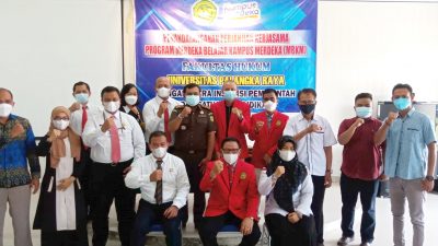 FH UPR Jalin MOU Bersama Kejati Kalteng dan Bawaslu