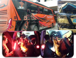 Bus Yessoe Vs Truk, 2 Tewas Bus Yessoe Vs Truk, 2 Tewas