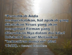 KEKUATIRAN DAN PEMELIHARAAN ALLAH KEKUATIRAN DAN PEMELIHARAAN ALLAH