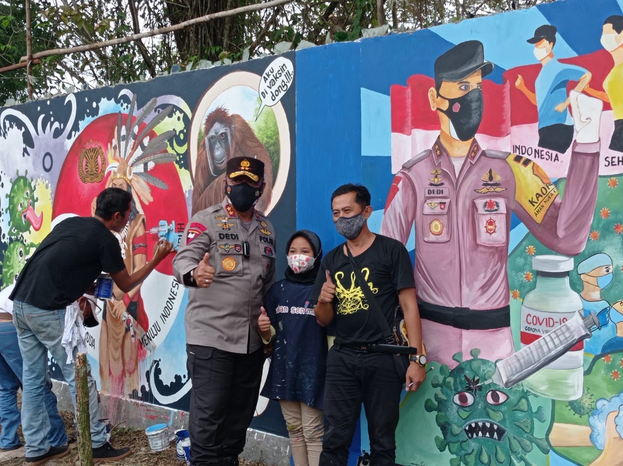 Bhayangkara Mural Festival Meriahkan HUT Humas Polri Ke-70 