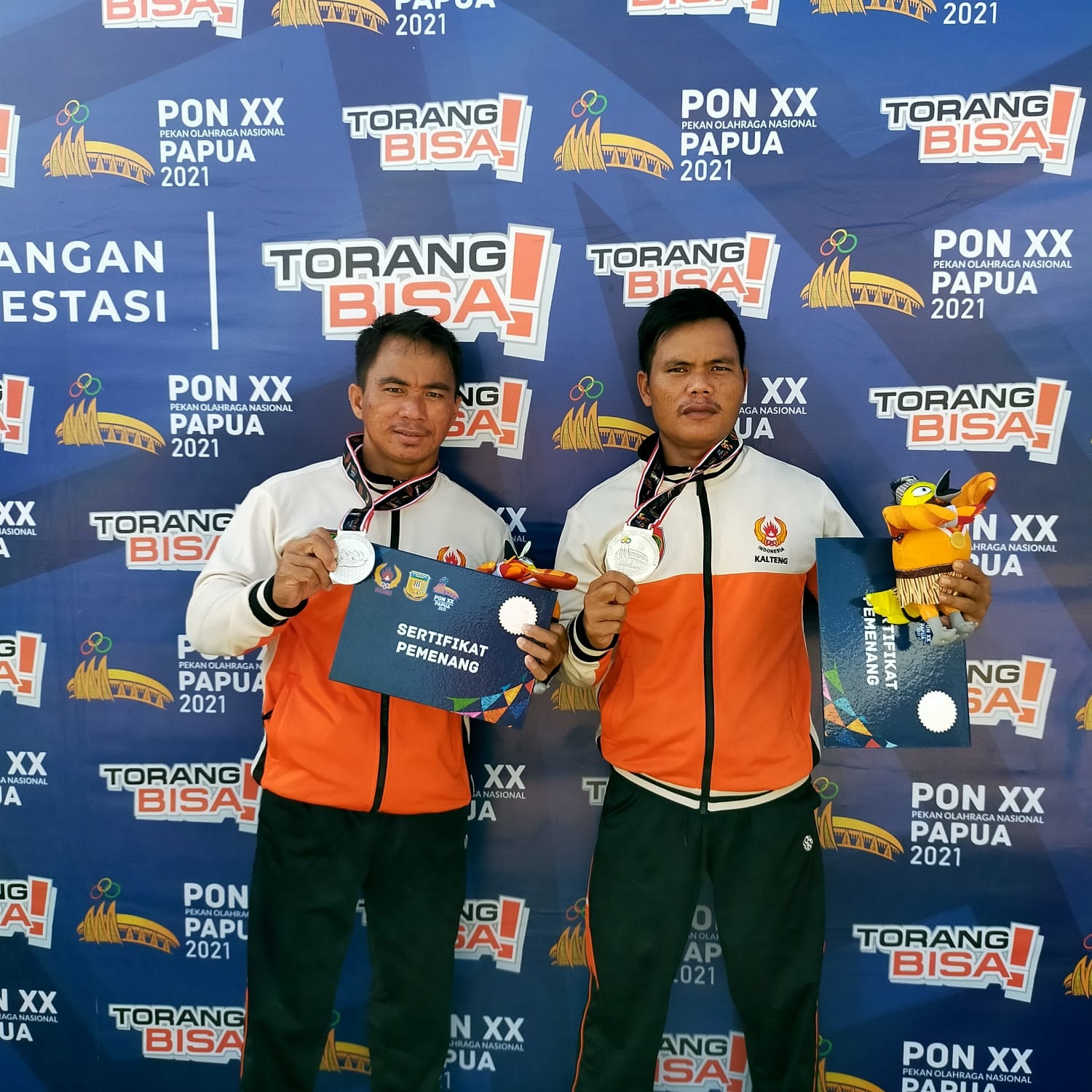 PON XX PAPUA -Personel Polda Kalteng Sabet Medali Perak