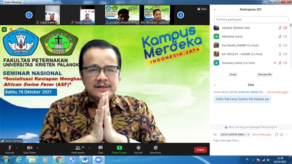 Teras Bawa Pembahasan Virus ASF di Level Nasional