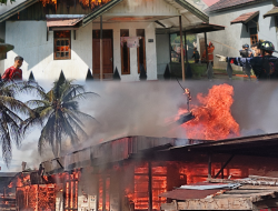 2 Rumah di Jalan Keruing Dilalap Api