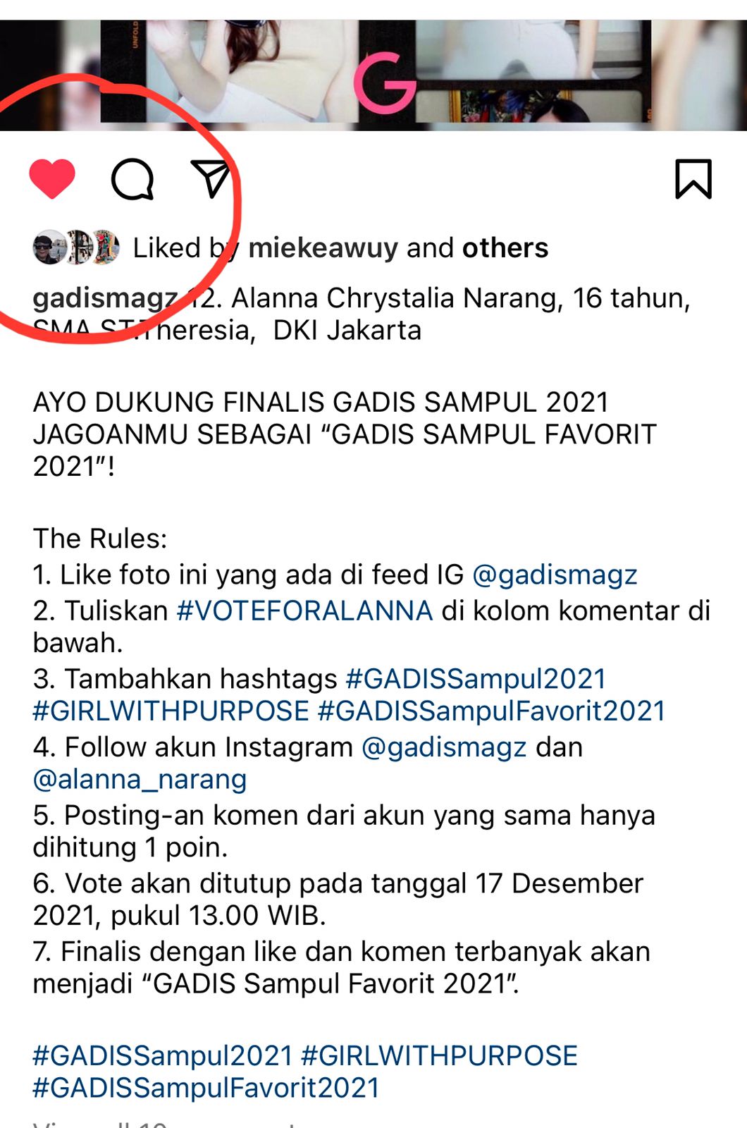 Alanna C. Narang Kembali Ukir Prestasi