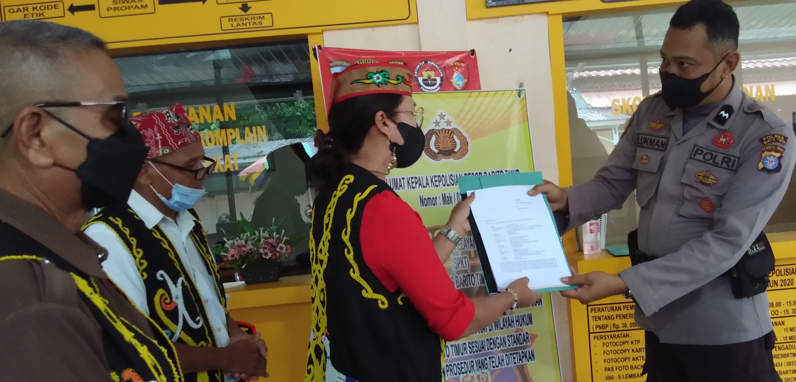 Gabungan Ormas Dayak AMNBB Laporkan Edy Mulyadi CS ke Polres Bartim