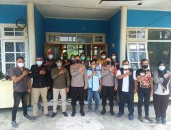 Kapolres Kobar AKBP Bayu Wicaksono Kunjungi Kantor PWI