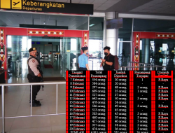Puluhan Penumpang Pesawat Bandara Tjilik Riwut Positif