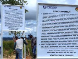 Perusahaan Tambang Emas Garap Lahan Sengketa