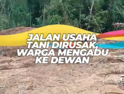 JALAN USAHA TANI DIRUSAK , WARGA MENGADU KE DEWAN