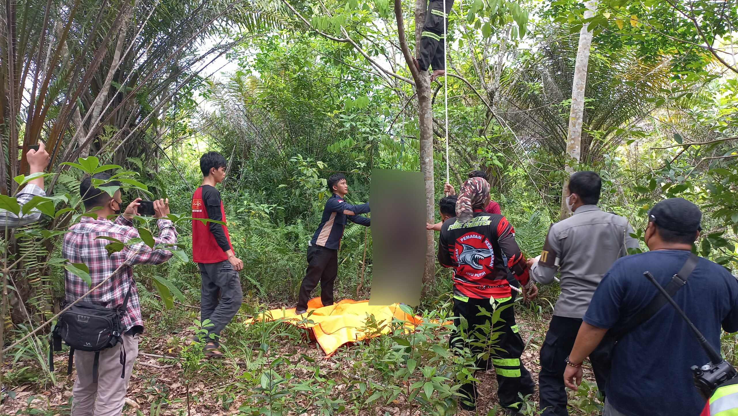 Pemuda Jalan Mahir Mahar Bunuh Diri di Pohon Karet 