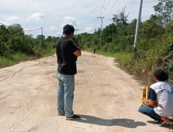 CV Bangun Jaya Palangka Raya Diminta Segera Perbaiki  Jalan Plurai Sei Pilau